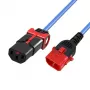 ACT toitejuhe C13 IEC Lock+ - C14 IEC Lock Dual Locking sinine 2 m, PC3620