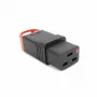 ACT C19 IEC Lock+ ümberühendatav must, PA190100BK, C19, sirge, emane, 250 V, 16 A, must, punane