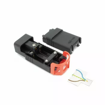 ACT C19 IEC Lock+ ümberühendatav must, PA190100BK, C19, sirge, emane, 250 V, 16 A, must, punane