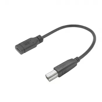 ACT USB USB-C emane USB-B 2.0 printeriadapteri kaabel 0,2 m