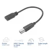 ACT USB USB-C emane USB-B 2.0 printeriadapteri kaabel 0,2 m