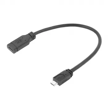 ACT USB USB-C emane USB micro B 2.0 isaspistikuga adapterkaabel 0,2 m
