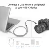 ACT USB USB-C emane USB micro B 2.0 isaspistikuga adapterkaabel 0,2 m