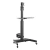 AKT mobiilne tööjaam ühe monitori jaoks, protsessori kinnitusega, klaviatuuri- ja hiirealus