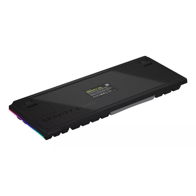 HATOR Gravity TKL klaviatuur mängimiseks USB QWERTY inglise (USA) must