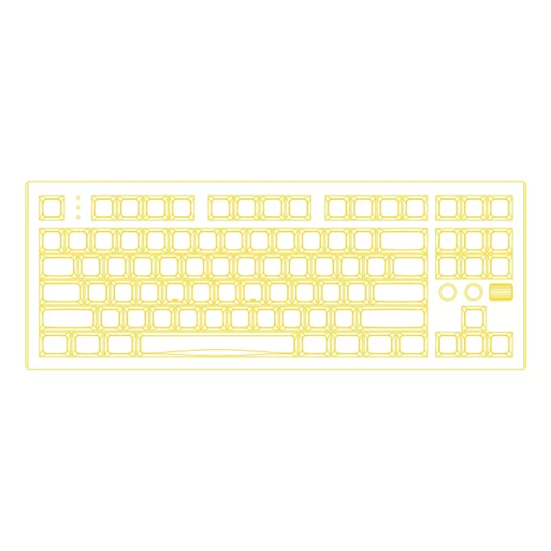 HATOR Gravity TKL klaviatuur mängimiseks USB QWERTY inglise (USA) must