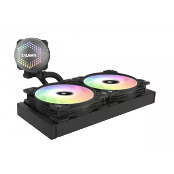 Zalman ALPHA24 Must CPU vedelikjahutus, 280mm radiaator, 2 x 140 mm ventilaator, ARGB pump, universaalne kõik-ühes vedelikjahutus, must