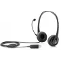 HP Stereo USB-peakomplekt, juhtmega, kontor/kõnekeskus, 20–20000 Hz, 110 g, peakomplekt, must