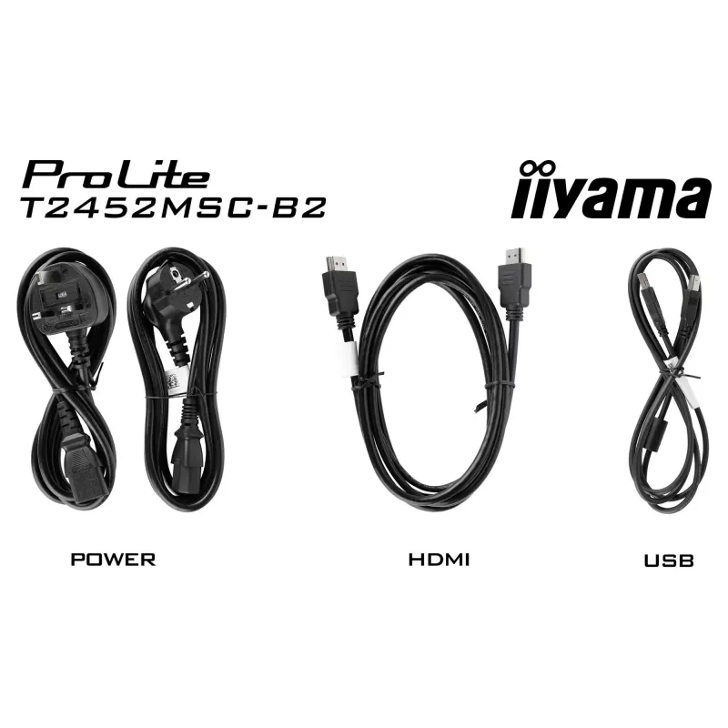 iiyama ProLite T2452MSC-B2 23.8 inch FHD puutemonitor