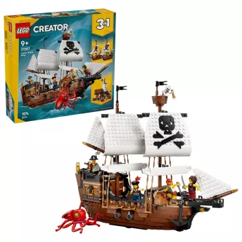 LEGO Creator 3-in-1 31387 Ikooniline piraadilaev (1074 osa)