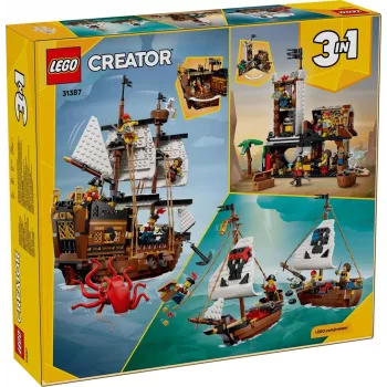 LEGO Creator 3-in-1 31387 Ikooniline piraadilaev (1074 osa)