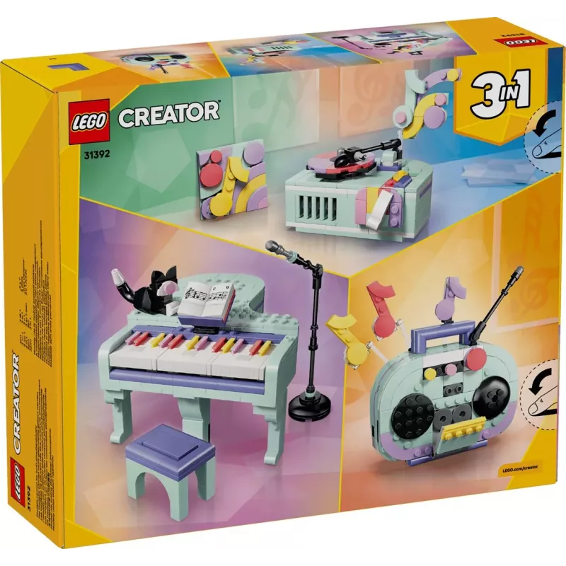LEGO Creator 3-in-1 31392 Muusikaline klaver kassiga (485 osa)
