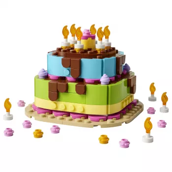 LEGO 40815 Sünnipäevatort - ehitatav tort küünaldega (219 osa)