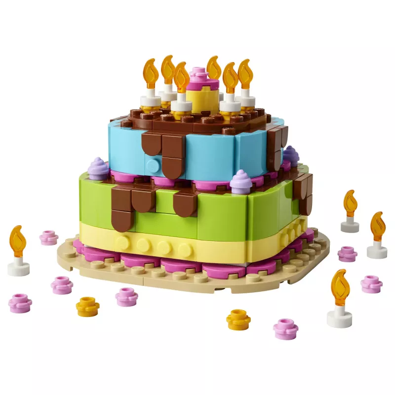 LEGO 40815 Sünnipäevatort - ehitatav tort küünaldega (219 osa)