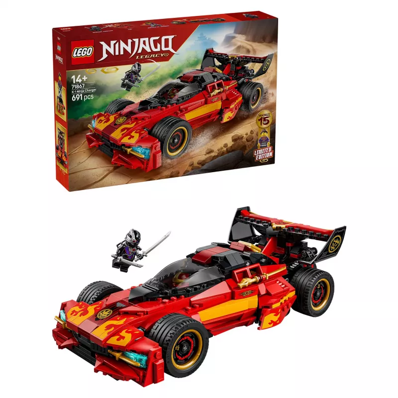 LEGO NINJAGO 71867 X-1 Ninja Charger 15. aastapäev (691 osa)