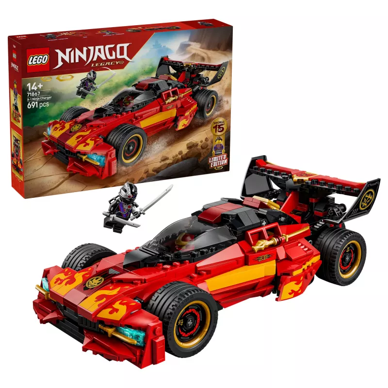 LEGO NINJAGO 71867 X-1 Ninja Charger 15. aastapäev (691 osa)