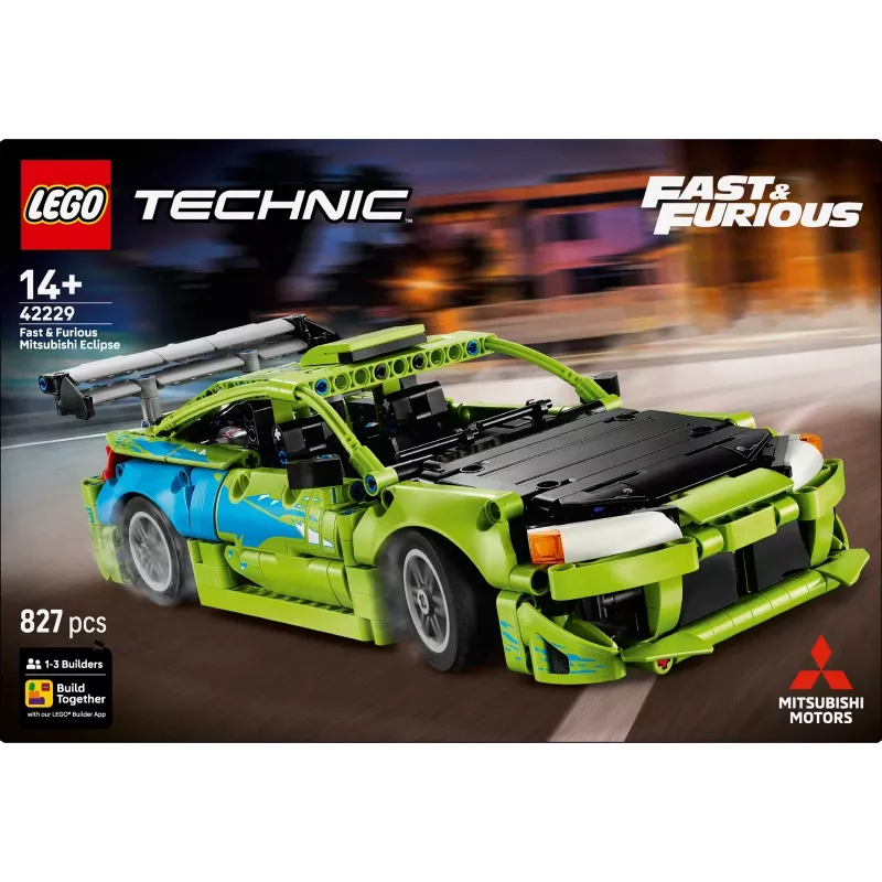 LEGO Technic 42229 Fast & Furious Mitsubishi Eclipse (827 osa)