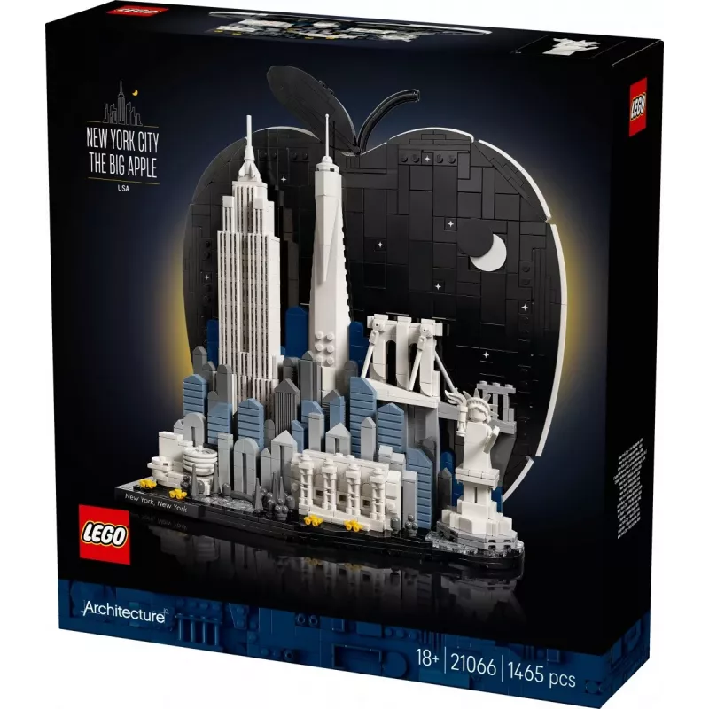 LEGO Architecture 21066 New York - Suur õun (1465 osa)