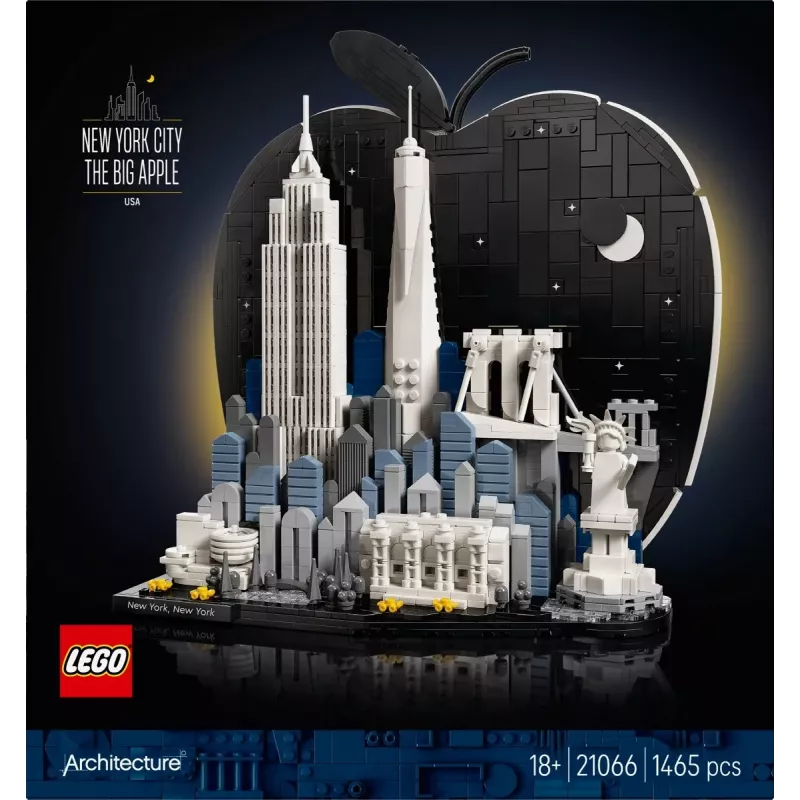 LEGO Architecture 21066 New York - Suur õun (1465 osa)