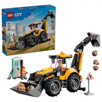 LEGO City 60480 Kollane ekskavaator-laadur (301 osa)