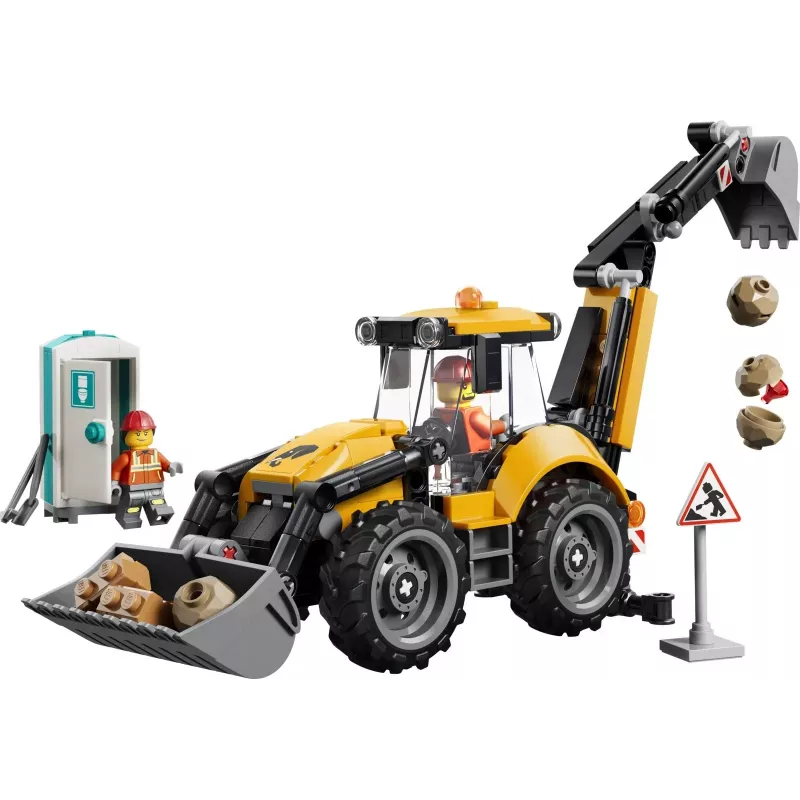 LEGO City 60480 Kollane ekskavaator-laadur (301 osa)