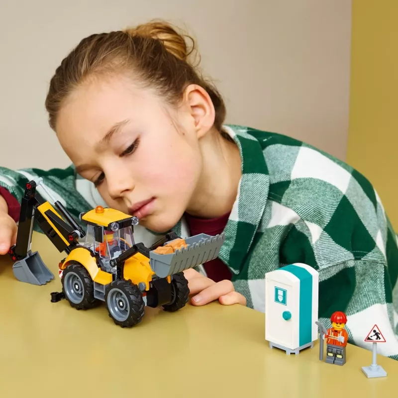 LEGO City 60480 Kollane ekskavaator-laadur (301 osa)