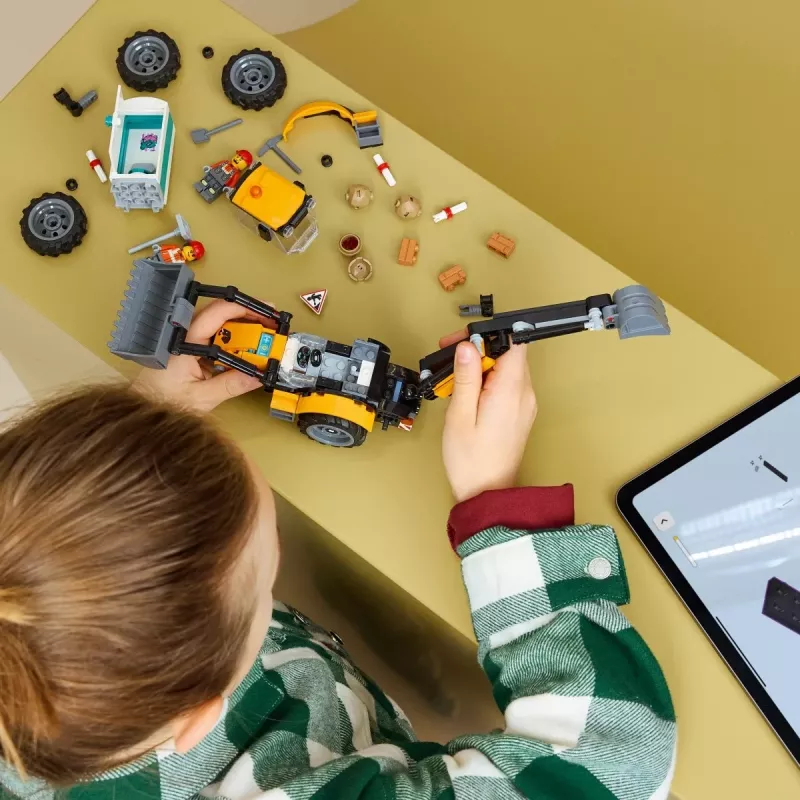 LEGO City 60480 Kollane ekskavaator-laadur (301 osa)