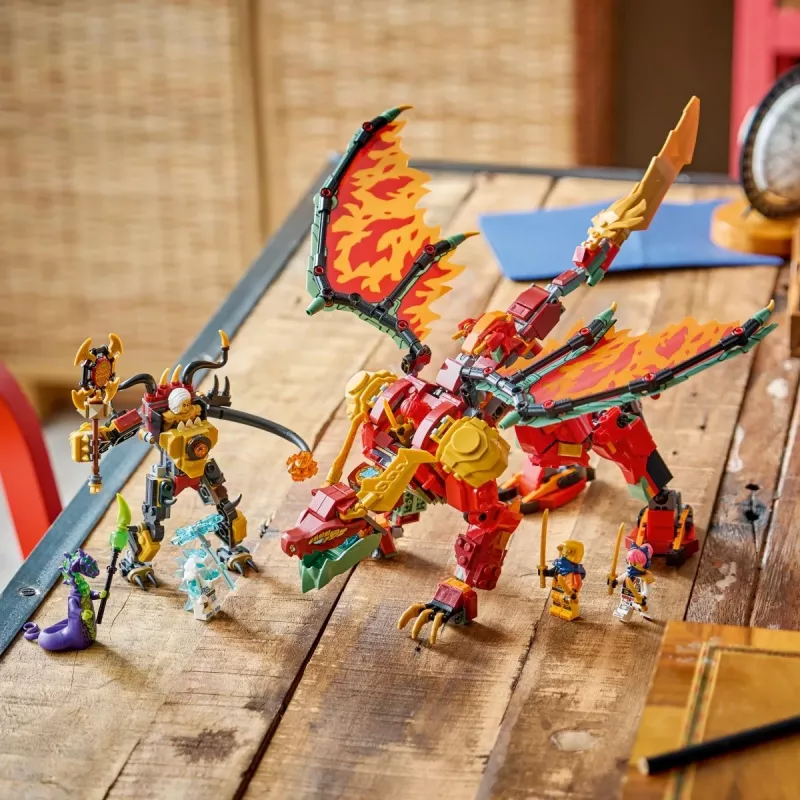 LEGO NINJAGO 71868 Wyldfyre'i muunduv draakoni robot (821 osa)