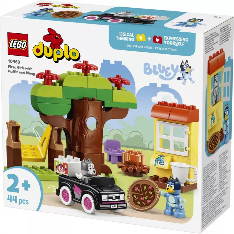 LEGO DUPLO Bluey 10469 Muffini ja Bluey pitsabaar (44 osa)