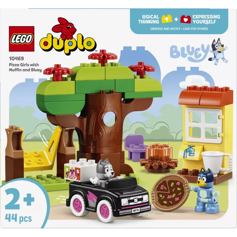 LEGO DUPLO Bluey 10469 Muffini ja Bluey pitsabaar (44 osa)