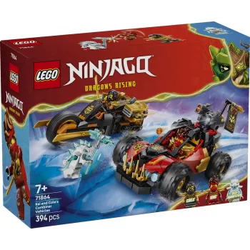 LEGO NINJAGO 71864 Kai ja Cole'i ühendatavad sõidukid (394 osa)