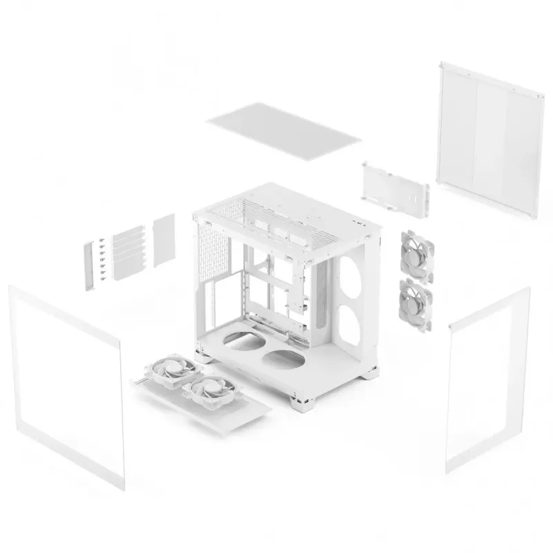 Fractal Design Pop 2 Vision White RGB ATX Mid-Tower korpus (karastatud klaas)