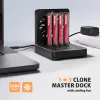 AXAGON ADSA-M2C44 USB4 40Gbps 4-kohaline M.2 NVMe SSD dokkimisjaam võrguühenduseta kloonimisfunktsiooniga, alumiinium, aktiivne jahutus