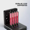 AXAGON ADSA-M2C44 USB4 40Gbps 4-kohaline M.2 NVMe SSD dokkimisjaam võrguühenduseta kloonimisfunktsiooniga, alumiinium, aktiivne jahutus