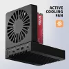 AXAGON ADSA-M2C44 USB4 40Gbps 4-kohaline M.2 NVMe SSD dokkimisjaam võrguühenduseta kloonimisfunktsiooniga, alumiinium, aktiivne jahutus