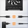 AXAGON ADSA-M2C44 USB4 40Gbps 4-kohaline M.2 NVMe SSD dokkimisjaam võrguühenduseta kloonimisfunktsiooniga, alumiinium, aktiivne jahutus