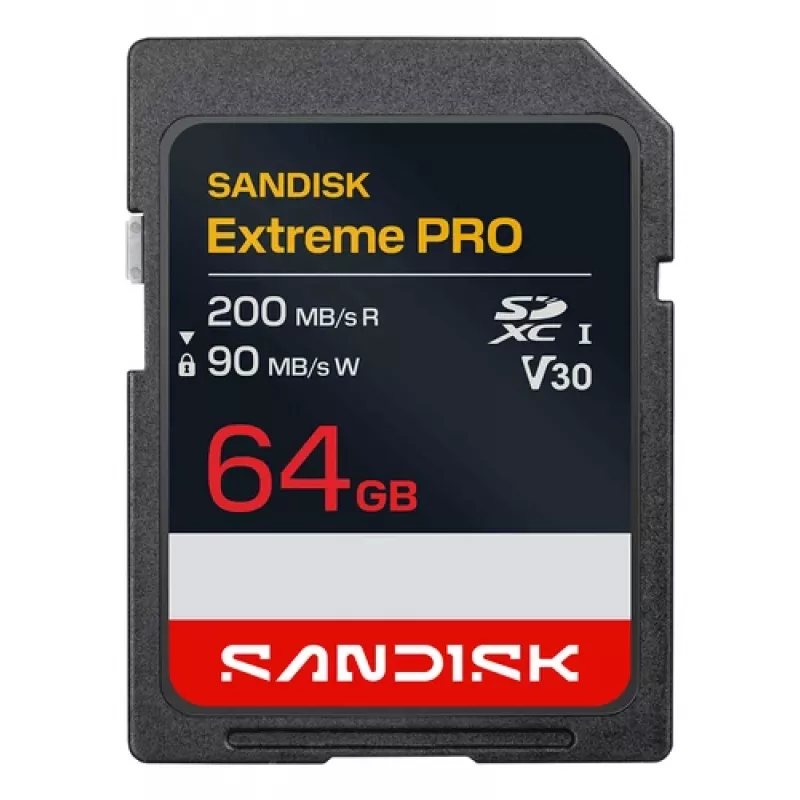 SanDisk Extreme PRO SDXC UHS-I 64GB mälukaart 200MB/s V30 U3