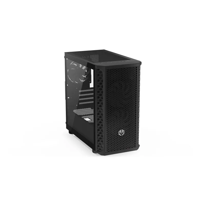 PC korpus Endorfy Signum M30 ARGB — Micro Tower mATX, esipaneel võrk, 3x 120 mm ARGB ventilaatorit, karastatud klaas, USB-C 20 Gb/s