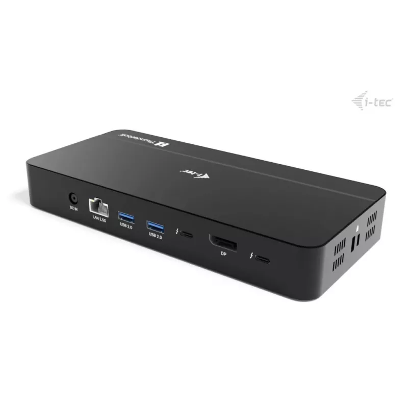 i-tec TB5 Triple Display Docking Station, 2x Thunderbolt 5, DP 2.1, 6x USB, M.2 NVMe pesa, 2.5G LAN, SD/microSD, Audio, PD 140W