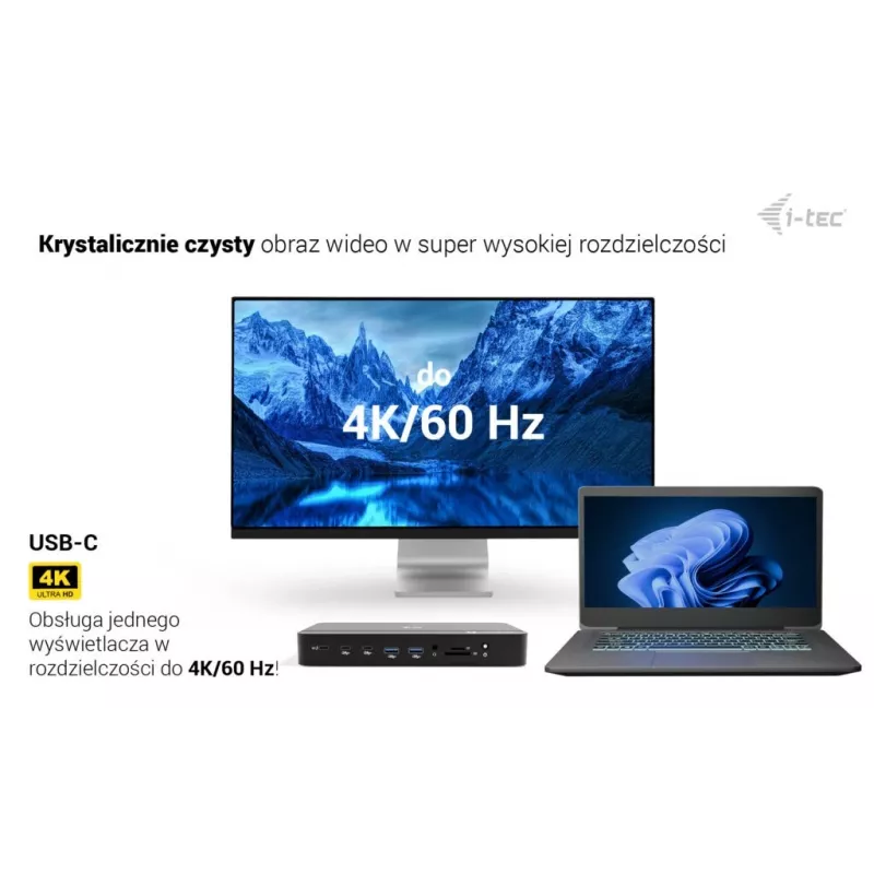 i-tec TB5 Triple Display Docking Station, 2x Thunderbolt 5, DP 2.1, 6x USB, M.2 NVMe pesa, 2.5G LAN, SD/microSD, Audio, PD 140W