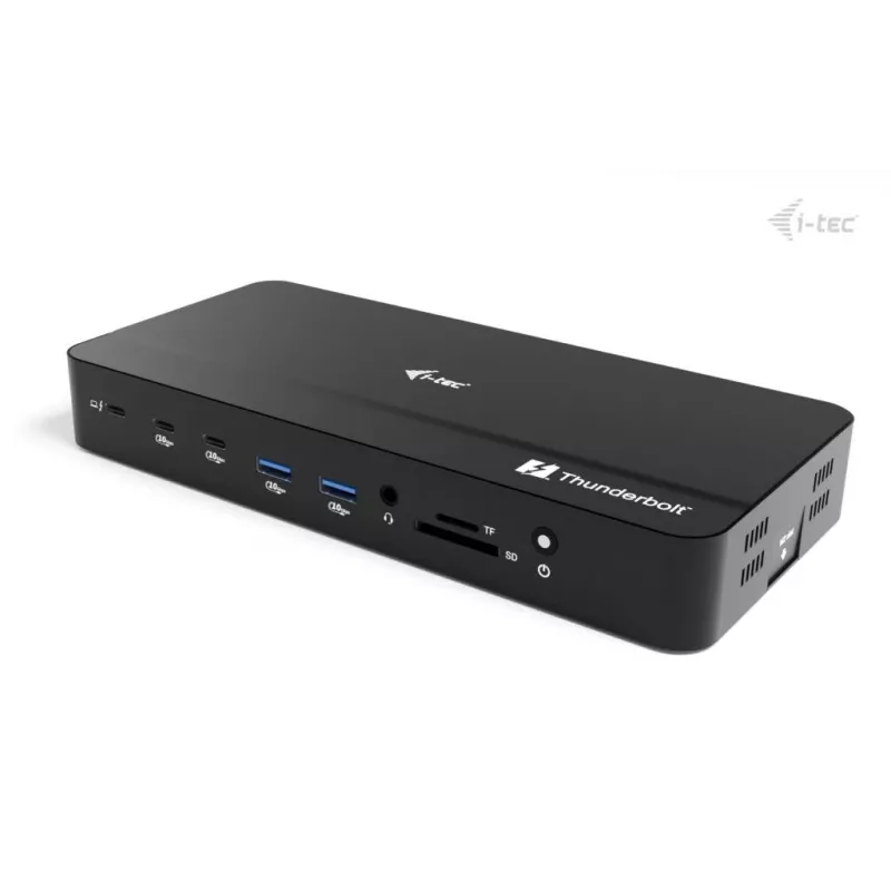 i-tec TB5 Triple Display Docking Station, 2x Thunderbolt 5, DP 2.1, 6x USB, M.2 NVMe pesa, 2.5G LAN, SD/microSD, Audio, PD 140W