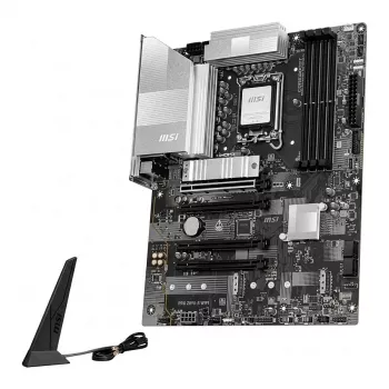 MSI PRO Z890-S WIFI6E emaplaat - Intel Z890, LGA 1851, ATX, DDR5 kuni 8800+ MT/s (OC), PCIe 5.0, M.2 Gen5, Wi-Fi 6E, 2.5G LAN