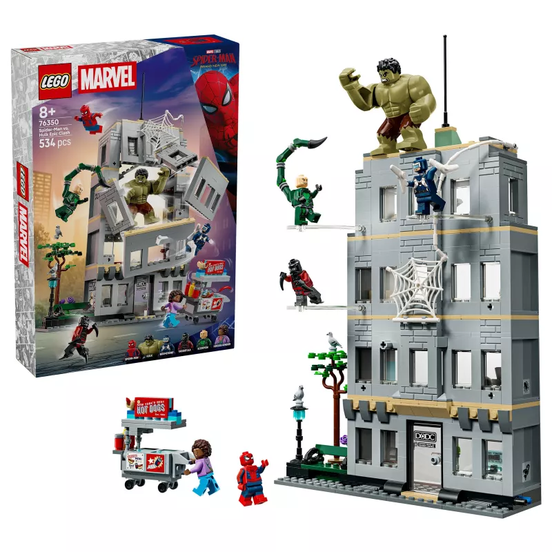 LEGO Marvel 76350 Spider-Man vs. Hulk Epic Clash (534 tk)