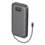 Belkin UltraCharge Pro Laptop Power Bank 27K 27000mAh 240W integreeritud USB-C kaabli ja digitaalekraaniga, süsi