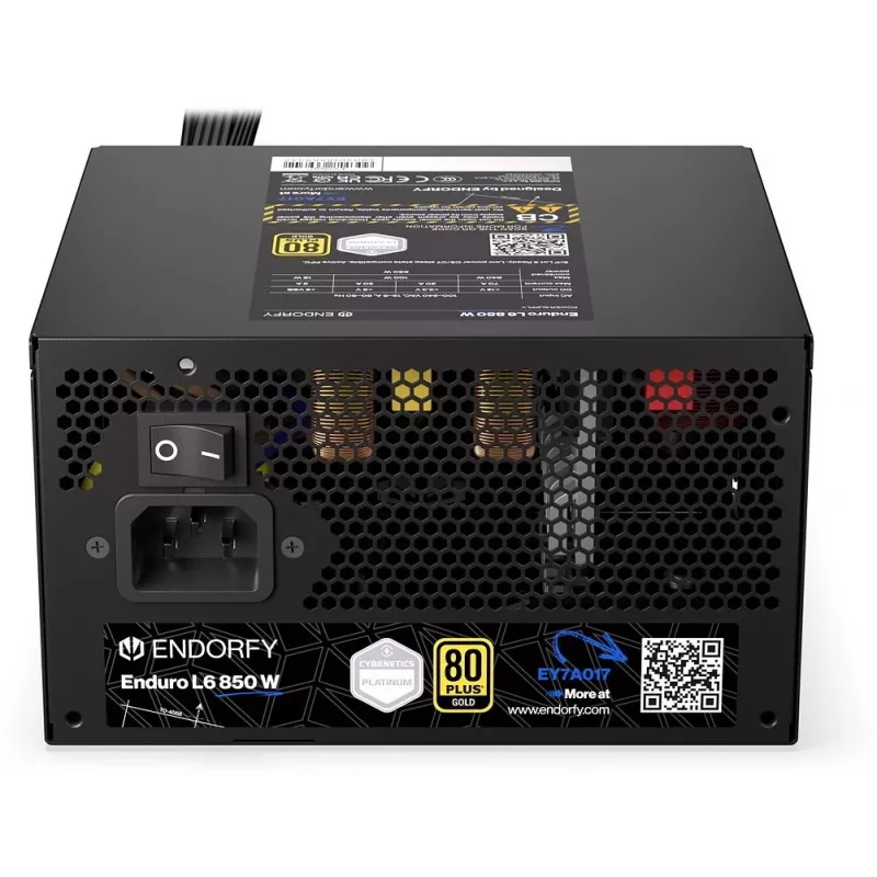 ENDORFY Enduro L6 850 W toiteplokk 20+4 pin ATX 3.1 80 PLUS Gold Must