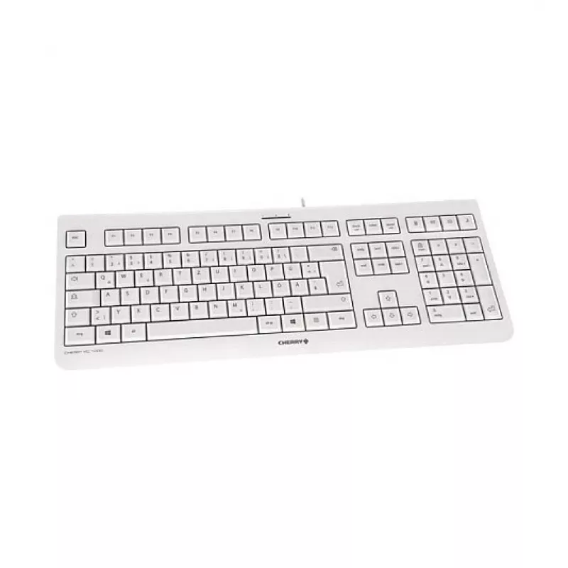CHERRY KC 1000 Juhtmega USB-klaviatuur - Hispaania QWERTY paigutus, kahvatuhall