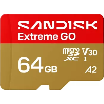 SanDisk Extreme microSDXC UHS-I 64GB mälukaart SD-adapteriga (170MB/s, A2, V30, U3, Class 10)