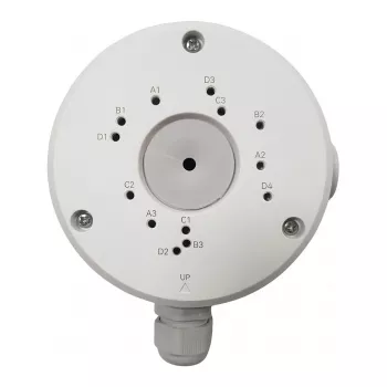 Reolink RLA-JBS1 Ühenduskarp — alumiiniumsulam, veekindel, bullet- ja PoE-kaameratele, Ø 11,4 cm, valge