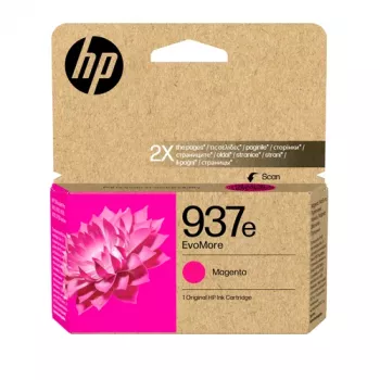 HP 937e EvoMore Magenta originaalne tindikassett (4S6W7NE)
