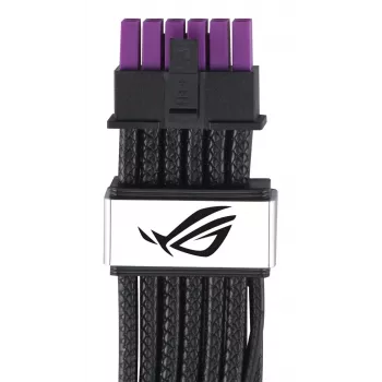 ASUS ROG Equalizer 12V-2x6 PCIe 5.1 / ATX 3.1 GPU toitekaabel, 0,75 m, 16 AWG, must (90YE00BN-B0QA00)